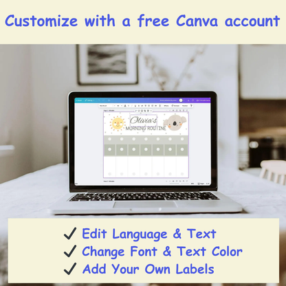 SmartRoutine | Editable Kids Daily Routine & Chore Flip Chart