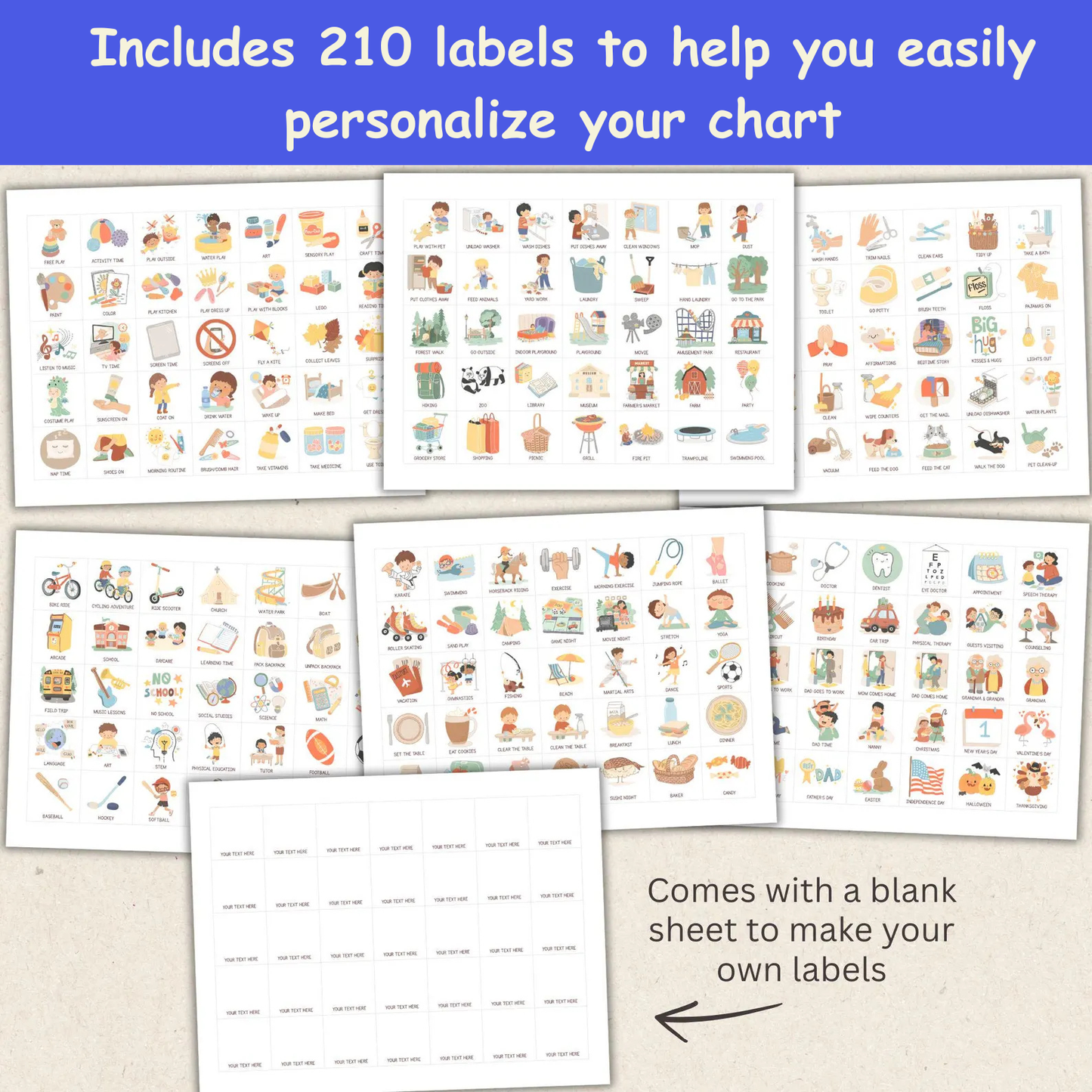 SmartRoutine | Editable Kids Daily Routine & Chore Flip Chart