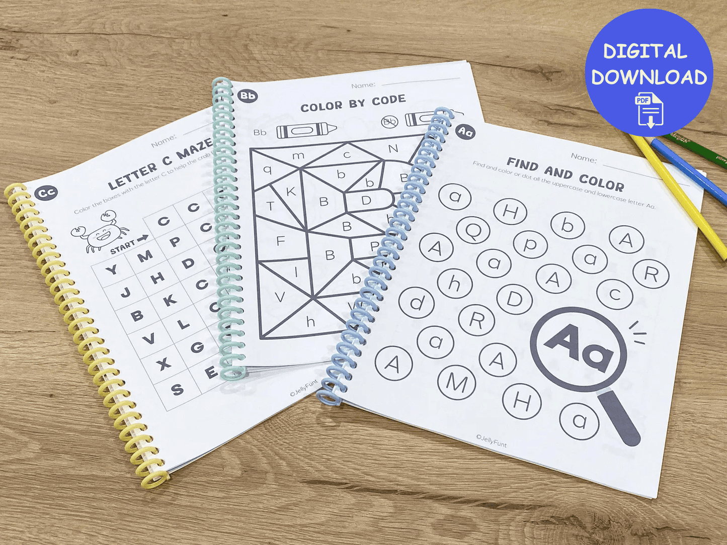 A–Z Letter of the Week | Printable Learning Pack – Print & Play - JollyPrinty