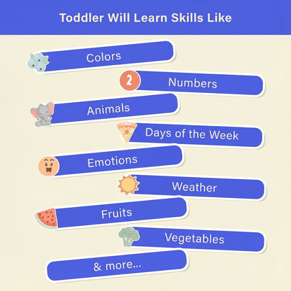 Toddler Busy Book | Montessori Learning Binder Homeschool